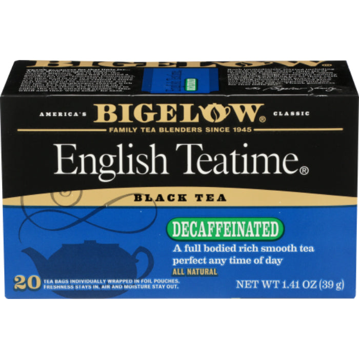 Bigelow - Tea Decaf English Teatime, 20 Bags, 1.41 OZ - Pack Of 6