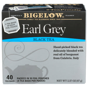 Bigelow - Tea Earl Grey, 40 Bags, 2.37 OZ - Pack Of 6