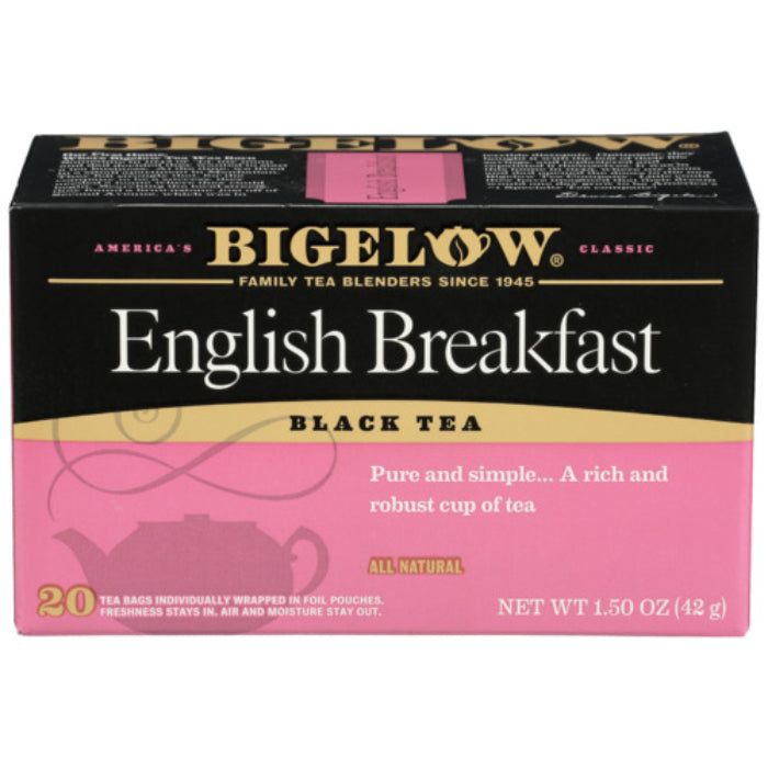 Bigelow - Tea English Breakfast, 20 Bags, 1.18 OZ - Pack Of 6