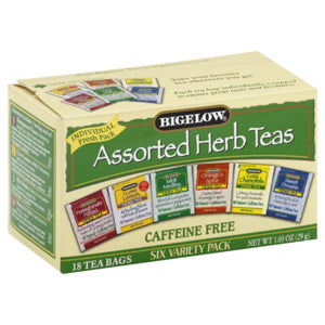 Bigelow - Herbal Variety Tea 18 Bags, 1.03 oz (Pack of 6)