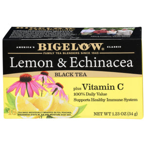 Bigelow - Tea Lemon Echinacea with Vitamin C, 1.23 oz - Pack of 6