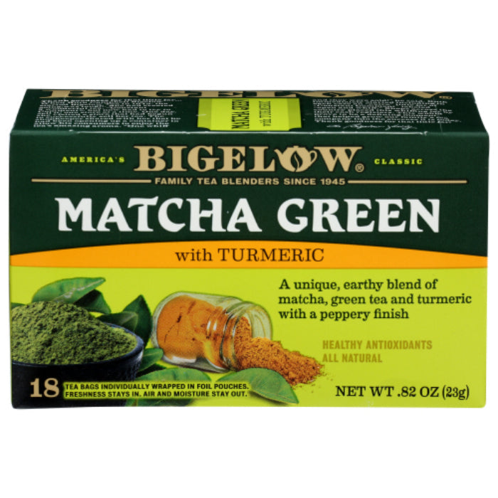 Bigelow - Tea Matcha Green Turmeric, 0.82 oz (Pack of 6)