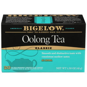 Bigelow - Tea Oolong, 20 Bags, 1.5 oz - Pack of 6