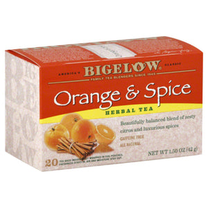 Bigelow - Tea Orange & Spice, 20 Bags, 1.5 oz - Pack of 6