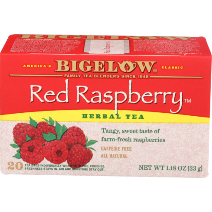 Bigelow - Tea Red Raspberry, 20 Bags, 1.18 oz - Pack of 6