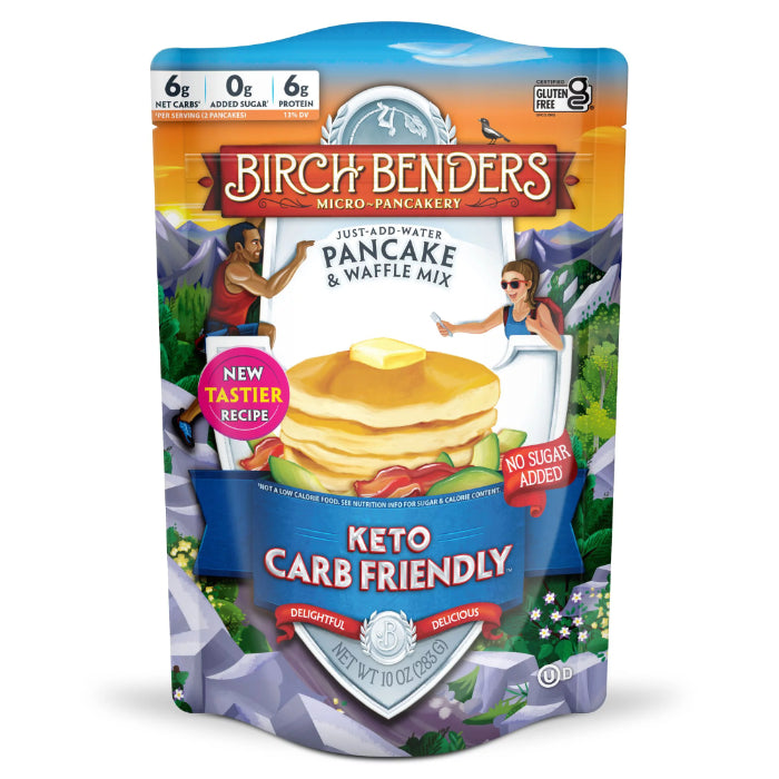 Birch Benders - Pancake Waffle Mix Keto, 10 oz (Pack of 6)