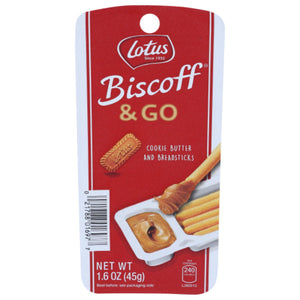 Lotus - Biscoff Cookie Butter, 1.6 Oz - Pack of 8