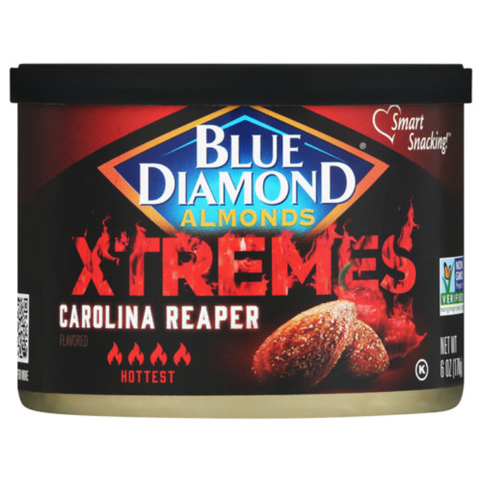 Blue Diamond - Almond Xtreme Carolina Reaper, 6 oz (Pack of 12)