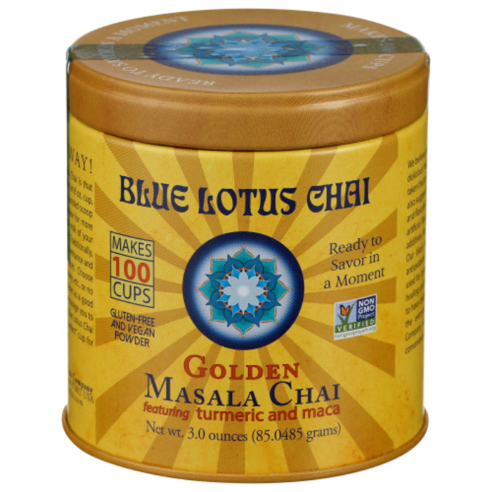 Blue Lotus Chai - Masala Golden, 3 oz (Pack of 6)