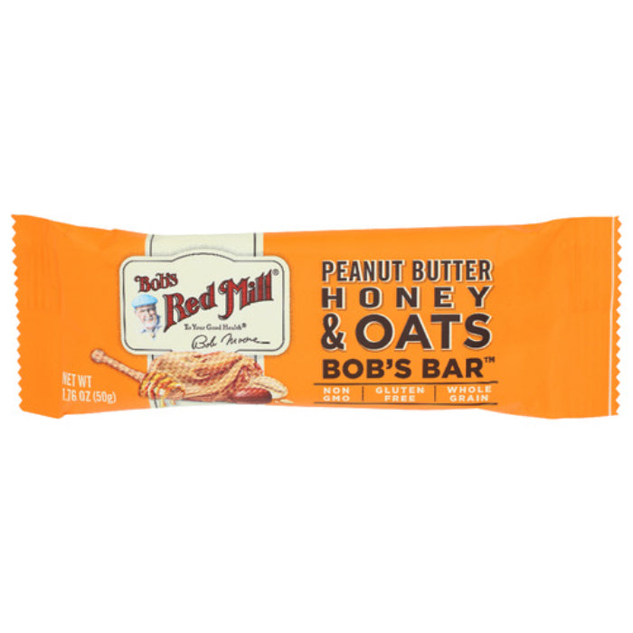 Bob's Red Mill - Oat Bar Peanut Butter Honey, 1.76 OZ - Pack of 12