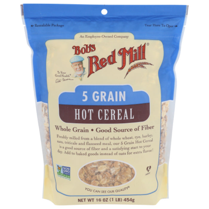 Bob's Red Mill - 5 Grain Rolled Hot Cereal, 16 OZ - Pack of 4