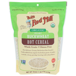 Bob's Red Mill - Buckwheat Creamy Organic Hot Cereal, 18 OZ - Pack of 4