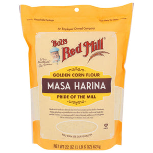 Bob's Red Mill - Flour, Harina Corn, Golden Maseca, 22 OZ - Pack of 4