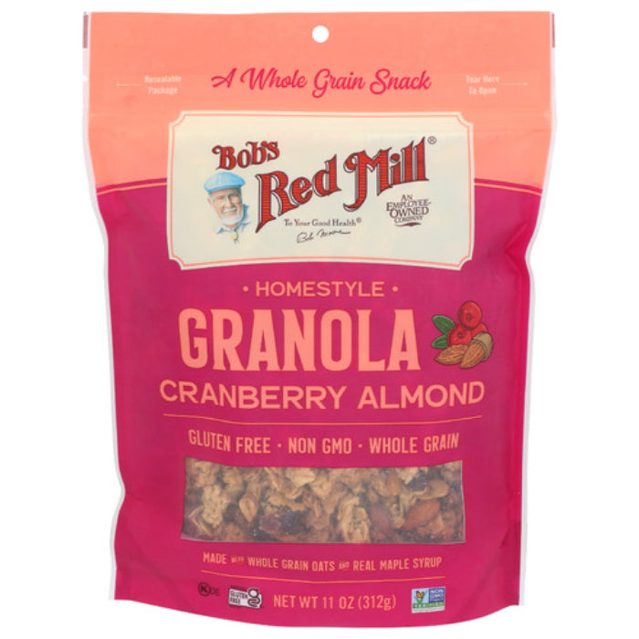 Bob's Red Mill - Granola, Homestyle, Cranberry Almond, 11 OZ - Pack of 6