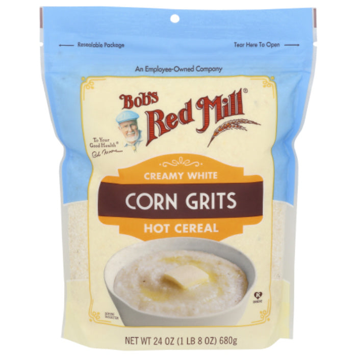 Bob's Red Mill - Grits, White Corn Polenta, 24 OZ - Pack of 4