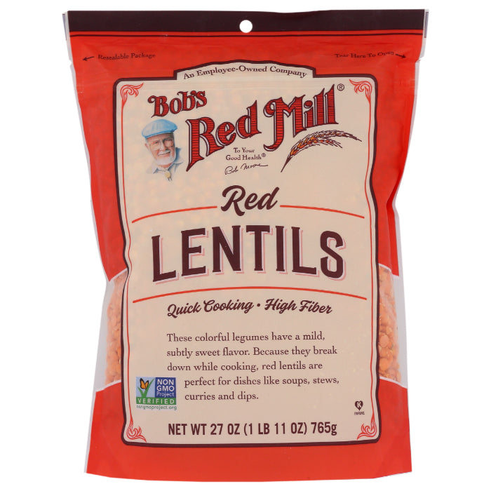 Bob's Red Mill - Lentils, Red, 27 OZ - Pack of 4