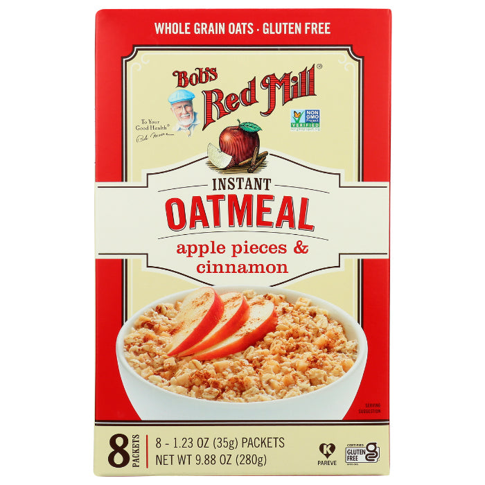 Bob's Red Mill - Oatmeal, Instant, Apple Cinnamon, 9.87 OZ - Pack of 4