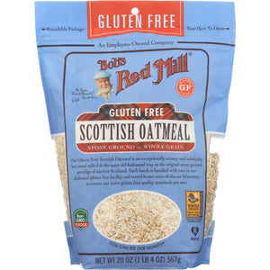 Bob's Red Mill - Oatmeal, Scottish, Gluten-Free, 20 OZ - Pack of 4