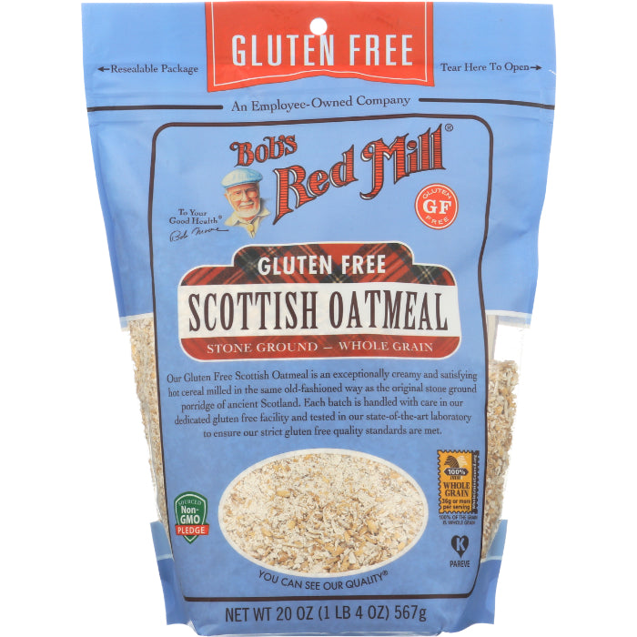 Bob's Red Mill - Oatmeal, Scottish, Gluten-Free, 20 OZ - Pack of 4