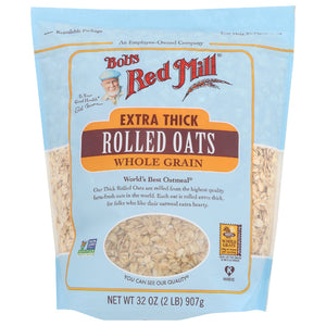 Bob's Red Mill - Oats, Rolled, Extra Thick, 32 OZ - Pack of 4