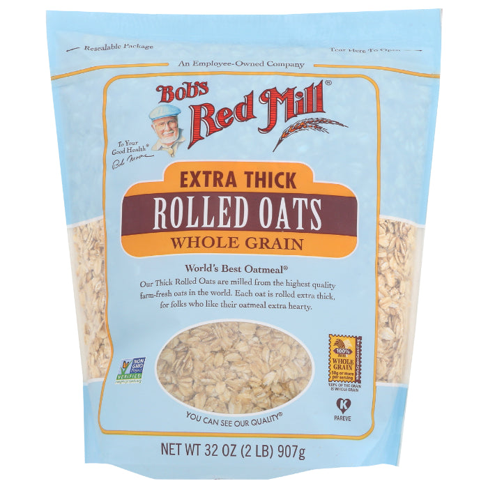 Bob's Red Mill - Oats, Rolled, Extra Thick, 32 OZ - Pack of 4