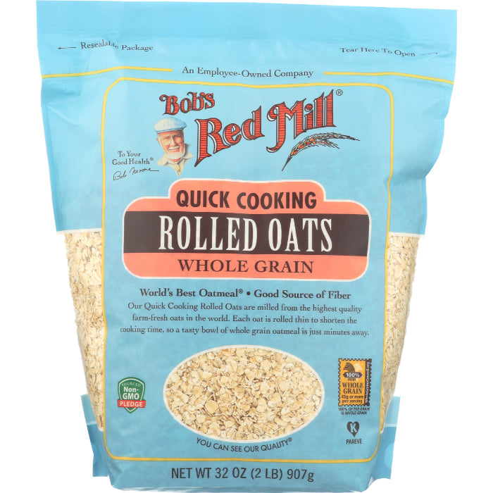 Bob's Red Mill - Oats Rolled Quick Cook, 32 oz - Pack of 4