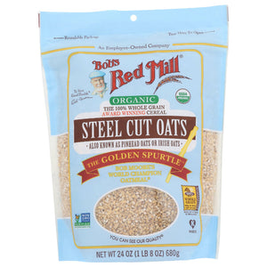 Bob's Red Mill - Oats Steel Cut Organic, 24 oz - Pack of 4