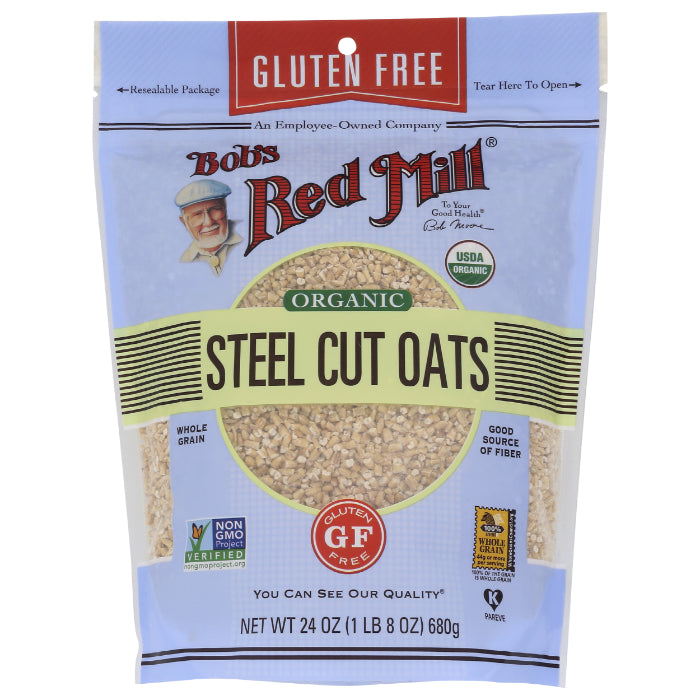 Bob's Red Mill - Oats Steel Cut Gluten-Free Organic, 24 oz - Pack of 4