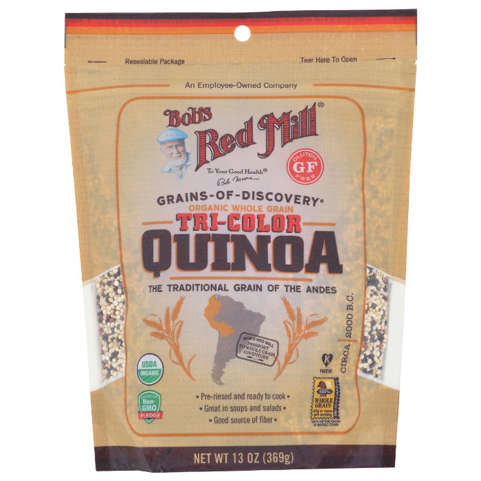 Bob's Red Mill - Quinoa Grain Tri-Color Organic, 13 oz - Pack of 5