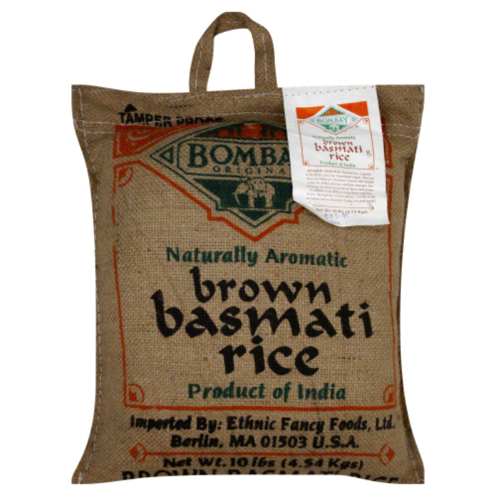 Bombay - Rice Basmati Brown, 10 lb - Pack of 1