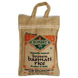 Bombay - Rice Basmati Brown, 2 lb - Pack of 12