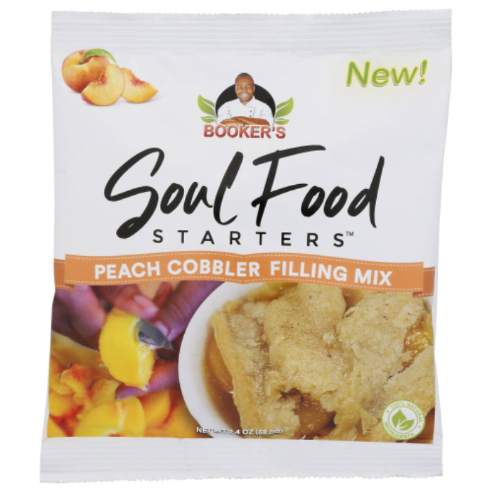 Booker's Soul Food - Starter Peach Cobbler Filling, 2.4 oz - Pack of 24