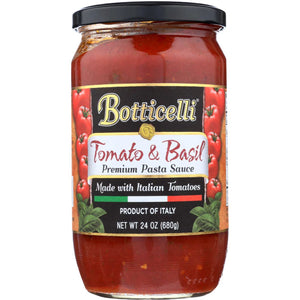 Botticelli Foods LLC - Sauce Pasta Tomato Basil, 24 oz - Pack of 6