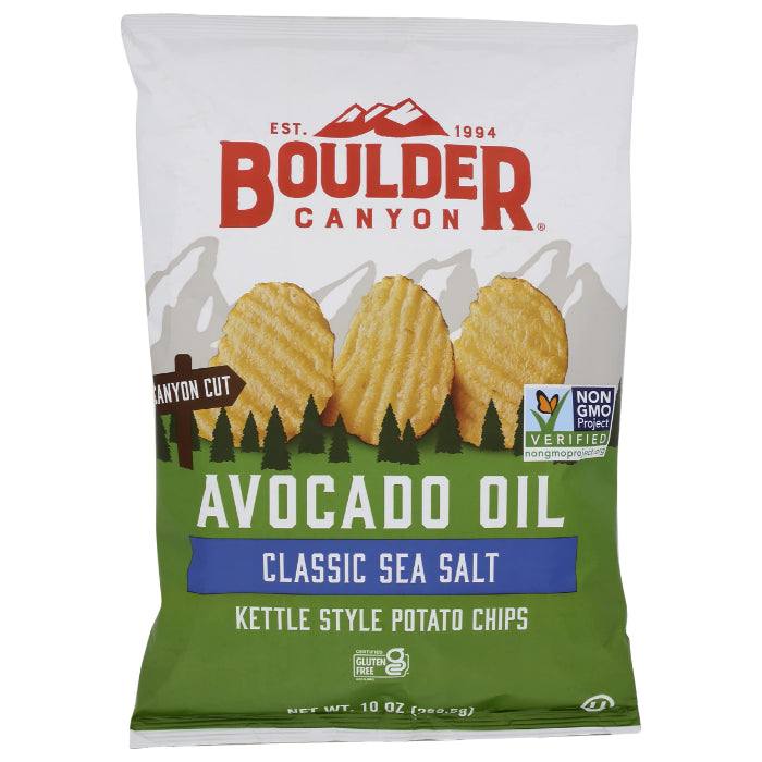 Boulder Canyon - Kettle Chips Avocado Oil Sea Salt, 10 oz - Pack of 12