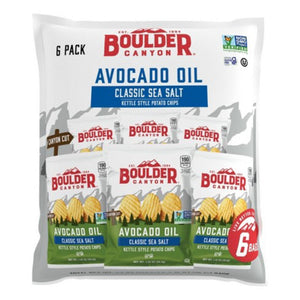 Boulder Canyon - Avocado Oil Sea Salt Chips, 6 Pack, 7.5 oz - Pack of 8