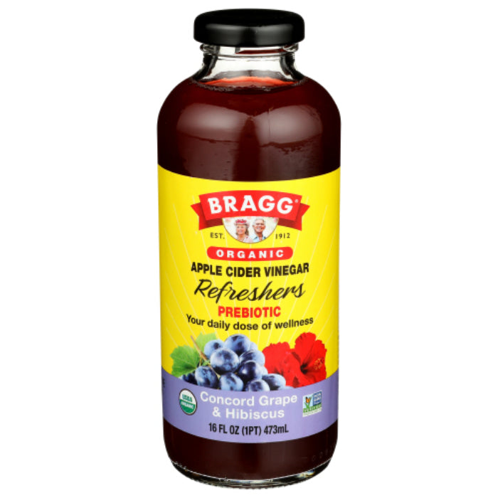 Bragg - Organic Apple Cider Beverage, Grape, 16 fl oz - Pack of 12