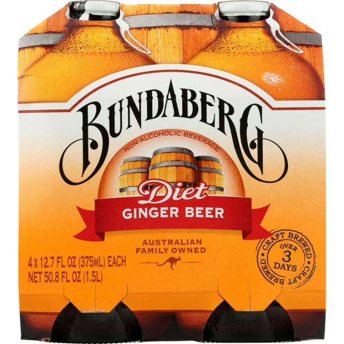 Bundaberg - Ginger Beer Diet Soda 4 Pack 1.5 Ltr (Pack Of 6)