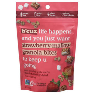 B'cuz Snacks - Granola Bites Strawberry-Mallow, 5oz