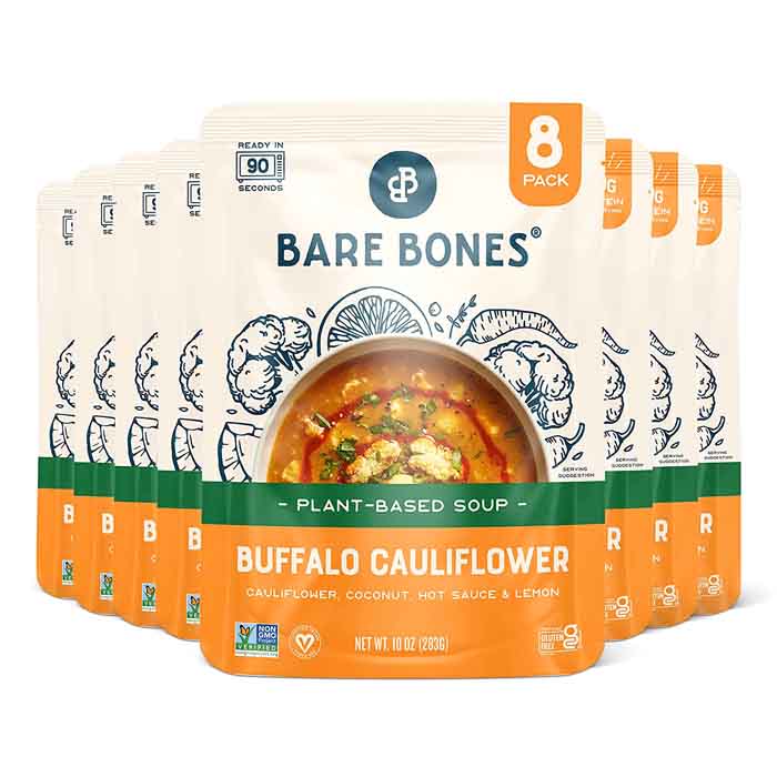 Bare Bones - Soup Buffalo Cauliflower, 10oz  Pack of 8