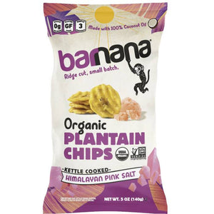 Barnana - Plantain Chips Himalayan Sea Salt, 5oz | Pack of 6