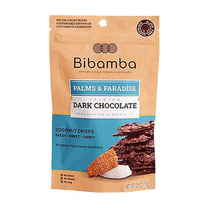 Bibamba Artisan Chocolate - Dark Chocolate Palms & Paradise, 2.5oz | Pack of 6