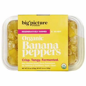 Big Picture Foods - Banana Peppers, 9.5oz | Pack of 8