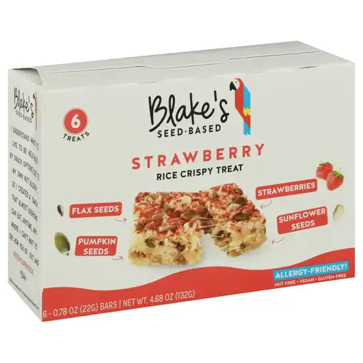 Blake’s - Seed‑Based Strawberry Rice Treat Crisp, 4.68 Oz | Pack of 6
