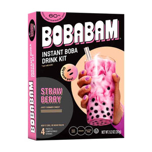 Bobabam - Boba Strawberry Kit 4Pk, 9.2oz | Pack of 12