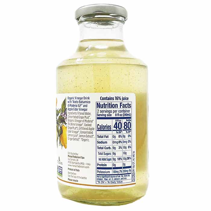 Bongiorno - Vinegar Drink Lemon & Ginger - back