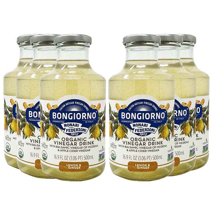 Bongiorno - Vinegar Drink Lemon & Ginger, 16.9oz