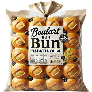 Boulart - Bun Ciabatta Olive, 48 PC - Pack of 1