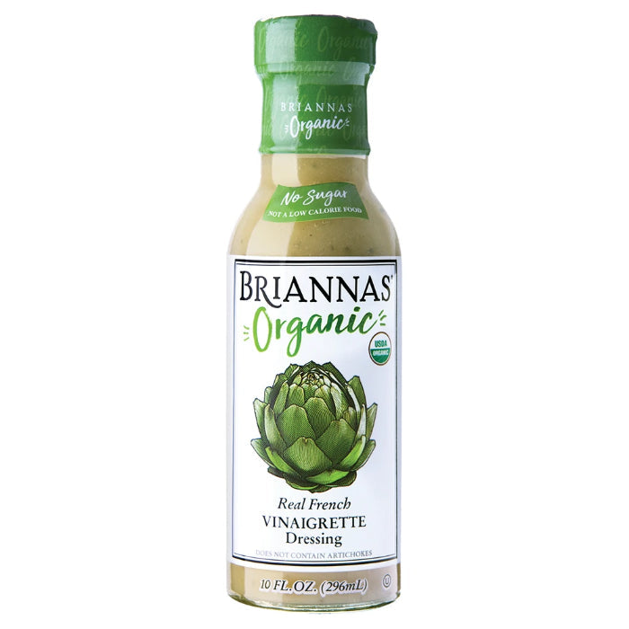 Briannas - Organic French Vinaigrette Dressing, 10 Oz (Pack Of 6)