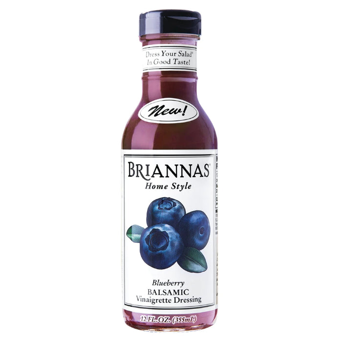 Briannas - Balsamic Vinaigrette Blueberry Dressing, 12 Oz (Pack Of 6)