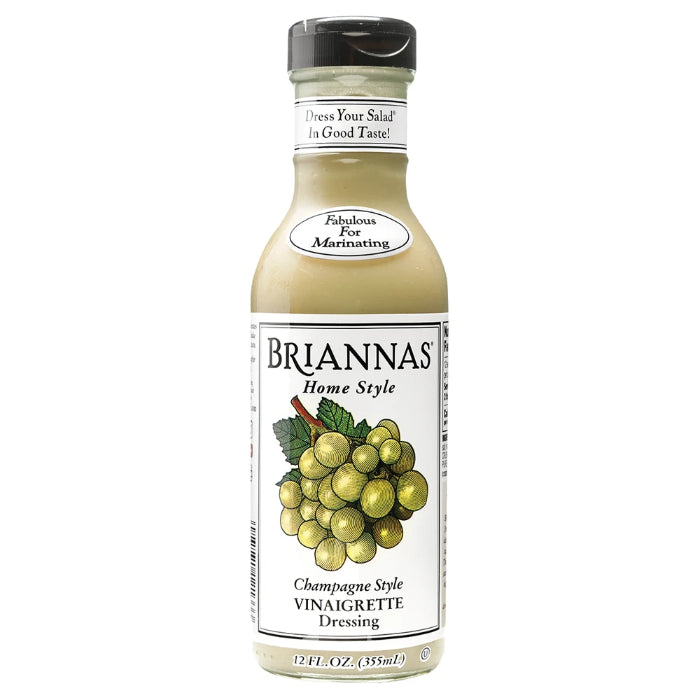 Briannas - Vinaigrette with Caper & Champagne Dressing, 12 Oz (Pack Of 6)